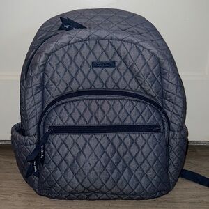 Vera Bradley Backpack | Moonlight Navy, Denim, Rose